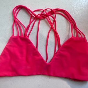 MIKOH hot pink cross back